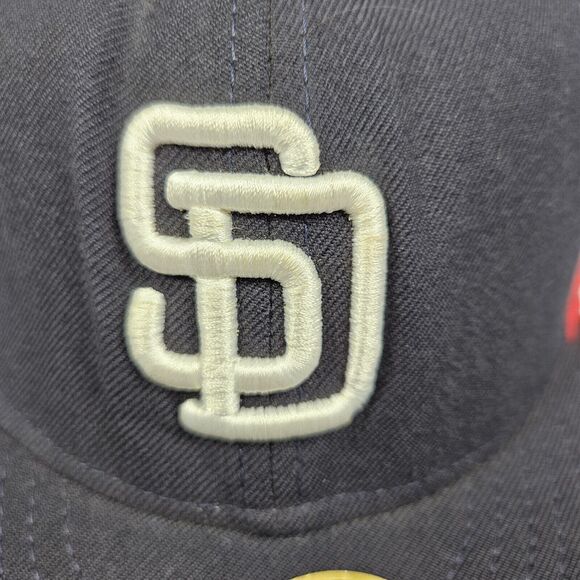 SAN DIEGO PADRES Hat New Era 59FIFTY MLB Fitted USA Wool Size 7 1/8 Baseball Cap - Picture 2 of 13